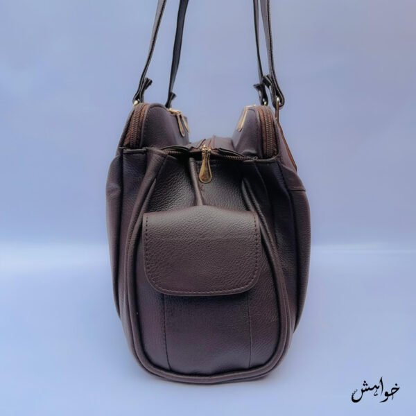 Amber by Khuwahish - Classic Big Brown Handbag - Image 3