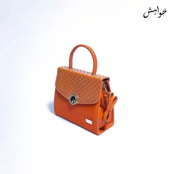 Gulzar by Khuwahish - Stylish Mustard Square Tote - Image 3